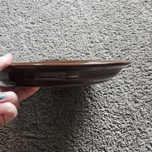 Retired chocolate brown fiesta ware platter